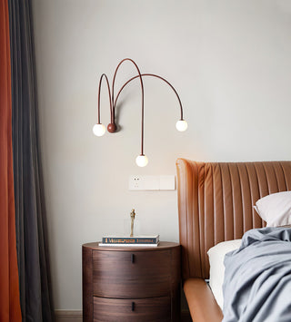 Rowan Modern Red Metal Wall Sconce