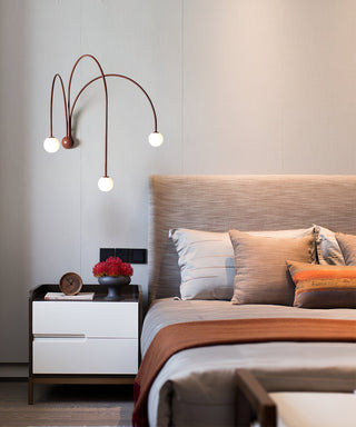 Rowan Modern Red Metal Wall Sconce