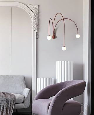 Rowan Modern Red Metal Wall Sconce