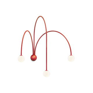 Rowan Modern Red Metal Wall Sconce