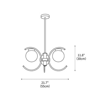 Sputnik Modern Iron Chandelier