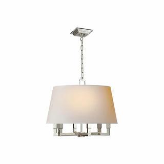 Square Tube Industrial Fabric Pendant Light