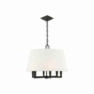 Square Tube Industrial Fabric Pendant Light
