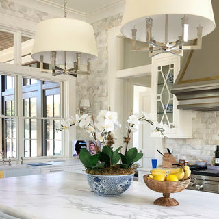 Square Tube Industrial Fabric Pendant Light