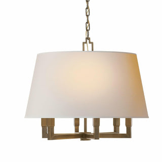 Square Tube Industrial Fabric Pendant Light