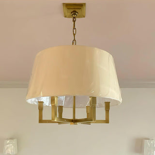 Square Tube Industrial Fabric Pendant Light