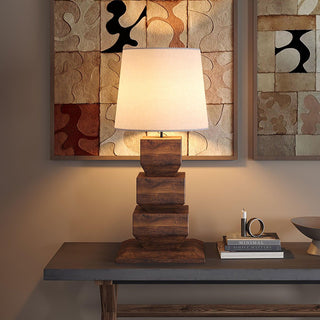 Koa Rustic Wood Table Light