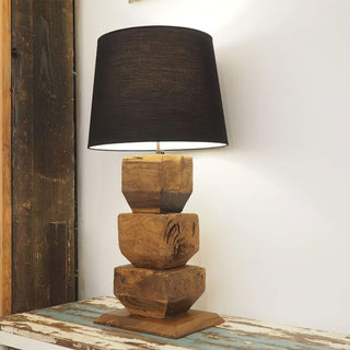 Koa Rustic Wood Table Light