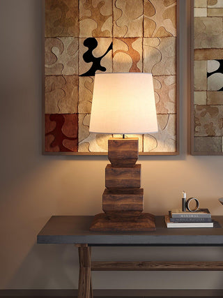 Koa Rustic Wood Table Light