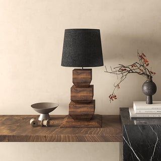 Koa Rustic Wood Table Light