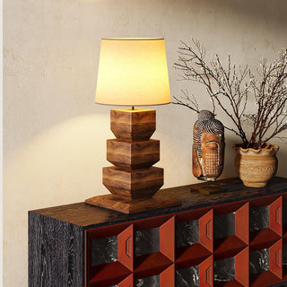 Koa Rustic Wood Table Light