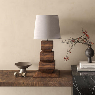 Koa Rustic Wood Table Light