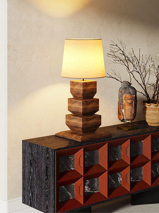 Koa Rustic Wood Table Light