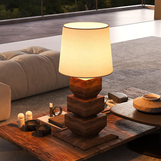 Koa Rustic Wood Table Light