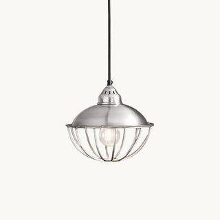 Zora Industrial Metal Cage Pendant