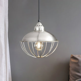 Zora Industrial Metal Cage Pendant