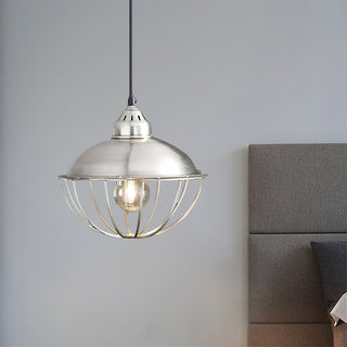Zora Industrial Metal Cage Pendant