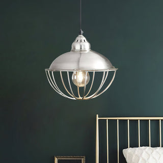 Zora Industrial Metal Cage Pendant