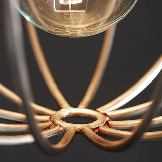 Zora Industrial Metal Cage Pendant
