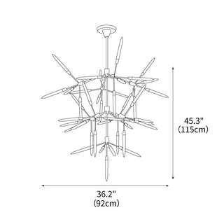 Solaris Contemporary Metal Chandelier