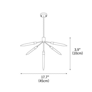 Solaris Contemporary Metal Chandelier