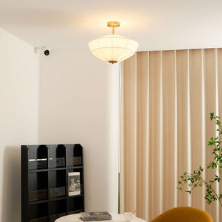 Stefanie Pleated Fabric Ceiling Light