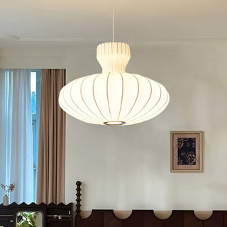 Stella Bloom Vintage Natural Mulberry Silk Pendant Light