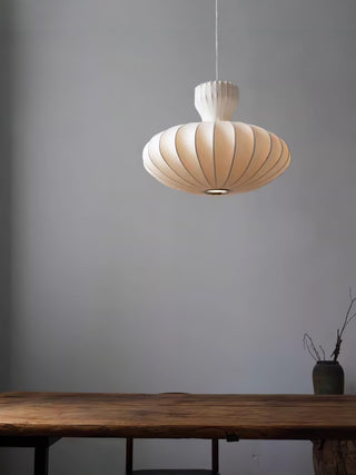 Stella Bloom Vintage Natural Mulberry Silk Pendant Light