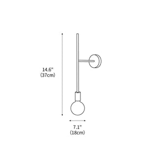 Step & Kick Minimalist Iron Wall Light