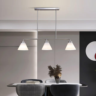 Stephens Minimalist Glass Linear Chandelier