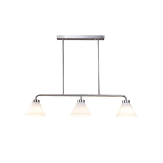 Stephens Minimalist Glass Linear Chandelier
