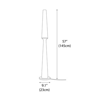 Tridom Modern Wood Floor Lamp