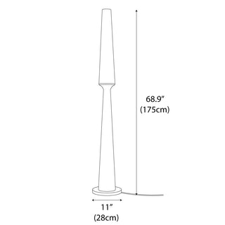 Tridom Modern Wood Floor Lamp
