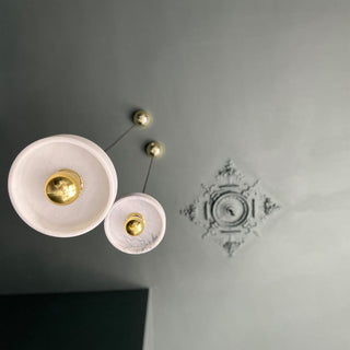 Kaelin Marble & Brass Pendant Light