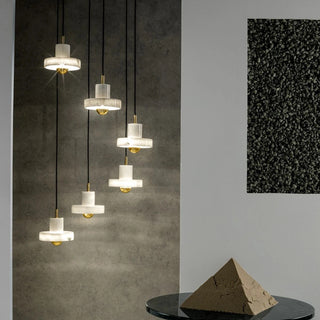 Kaelin Marble & Brass Pendant Light