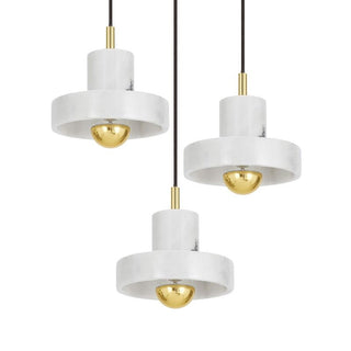 Kaelin Marble & Brass Pendant Light