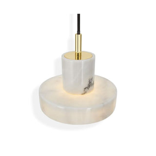 Kaelin Marble & Brass Pendant Light