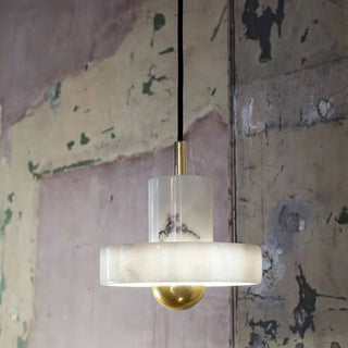 Kaelin Marble & Brass Pendant Light