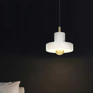 Kaelin Marble & Brass Pendant Light