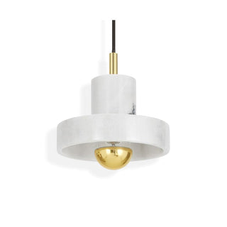 Kaelin Marble & Brass Pendant Light