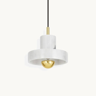 Kaelin Marble & Brass Pendant Light