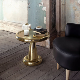 Hank Stone White Marble Orb Table Lamp