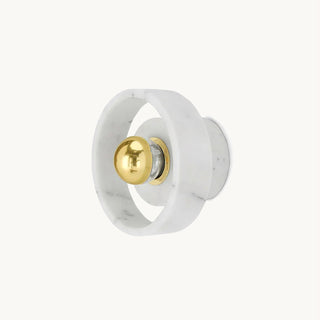 Soul White Marble Brass Wall Light
