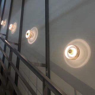 Soul White Marble Brass Wall Light