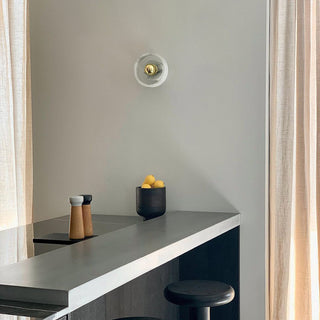 Soul White Marble Brass Wall Light