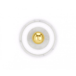 Soul White Marble Brass Wall Light