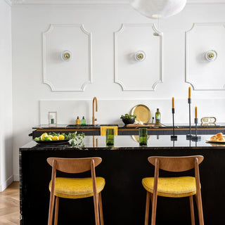 Soul White Marble Brass Wall Light