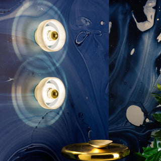 Soul White Marble Brass Wall Light