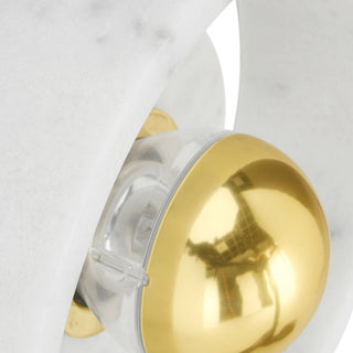Soul White Marble Brass Wall Light