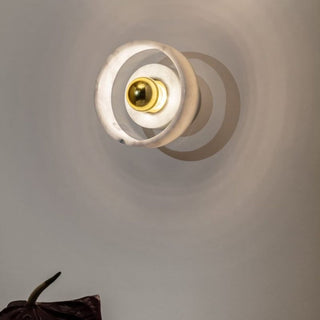 Soul White Marble Brass Wall Light